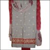 Ash color  Cotton Dress Material - DRC-8 - Click here to View more details about this Product